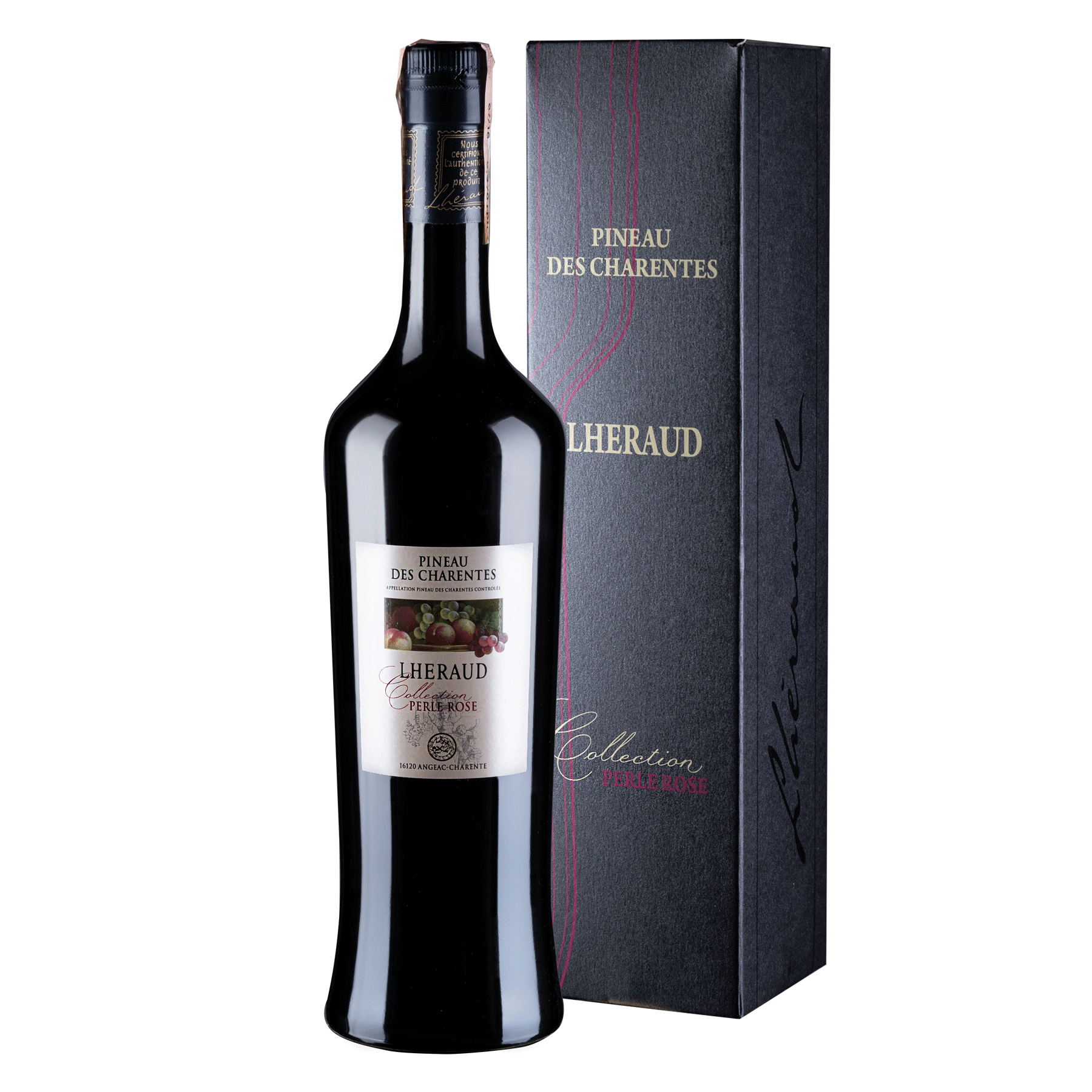 Вино Lheraud Pineau des Charentes Collection Perle Rose, рожеве
