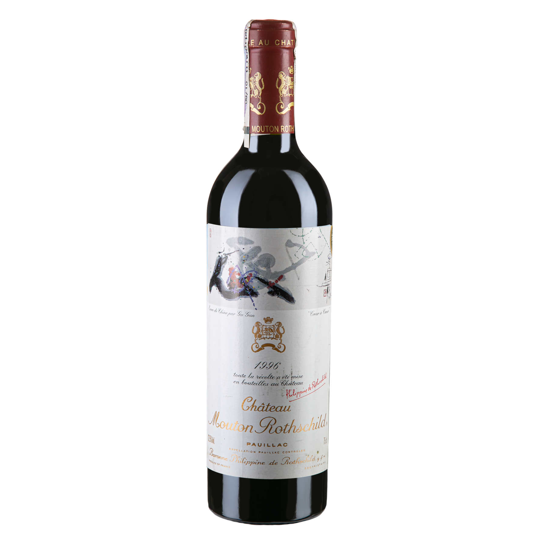 Вино Ch Mouton-Rothschild Pauillac 1996, красное сухое, 0,75 л