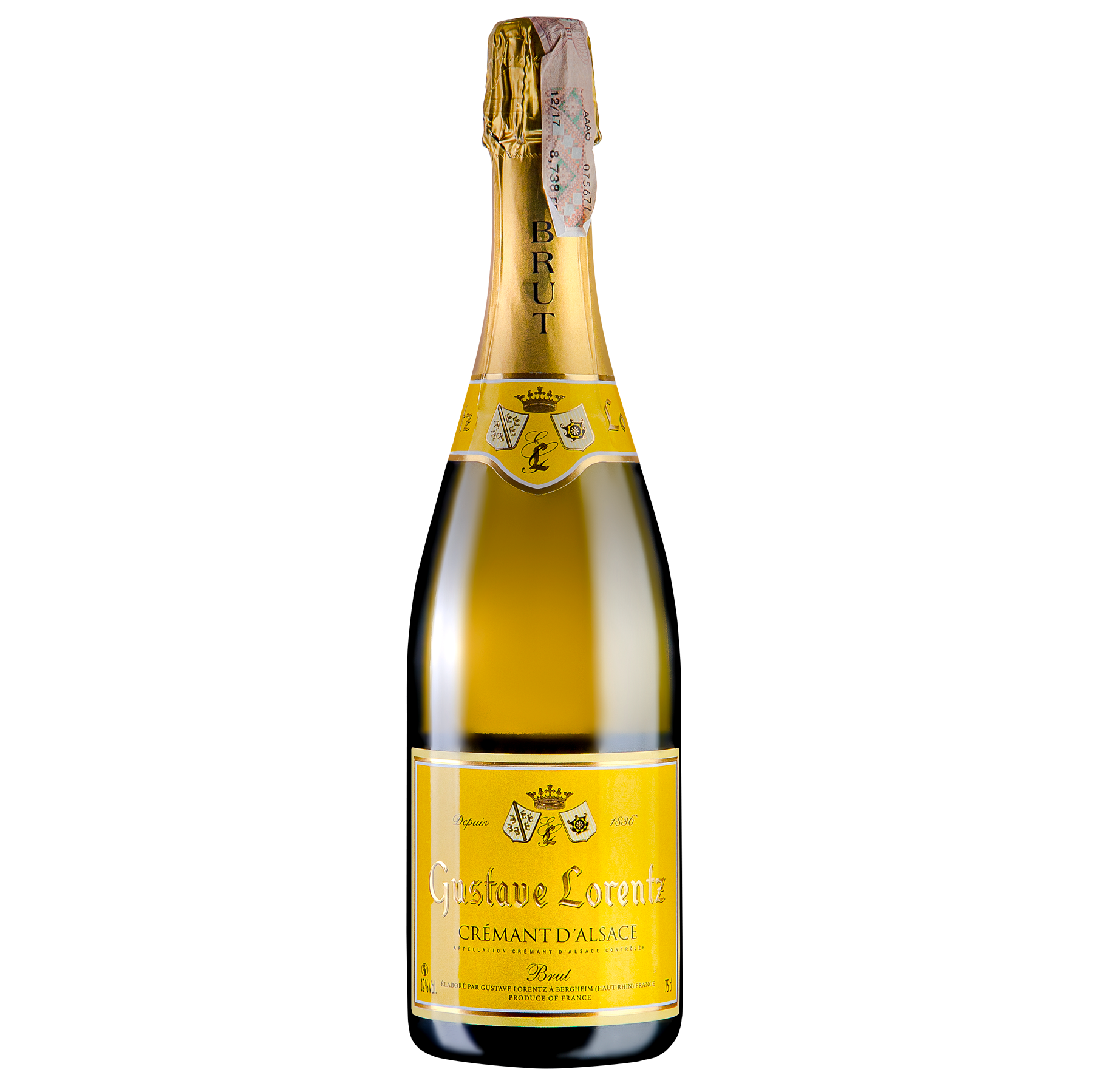 Вино игристое Lorentz Cremant d'Alsace Brut, белое брют, 0,75 л