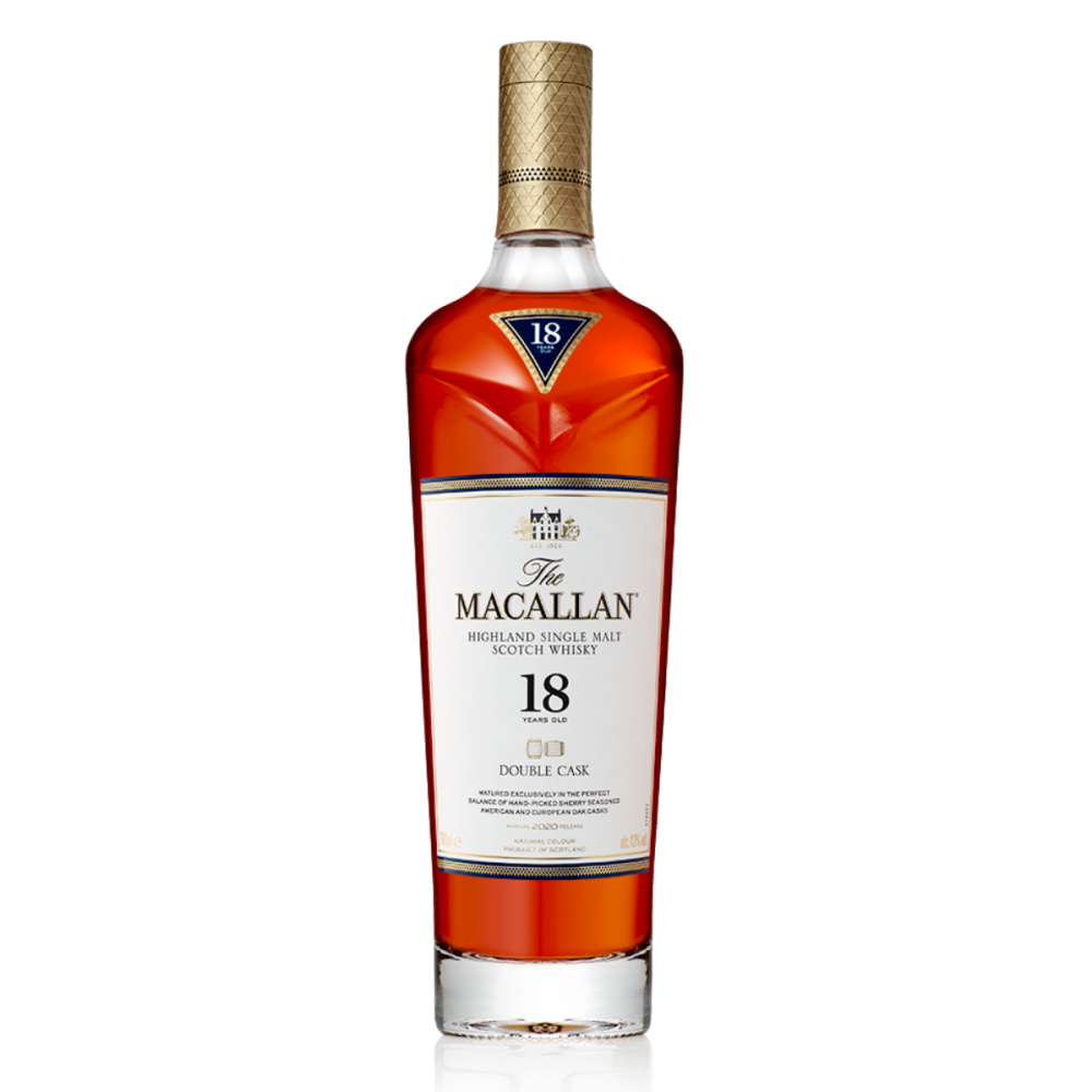 Віскі Macallan Double Cask 18YO, односолодовий, 0,7 л, Шпейсайд