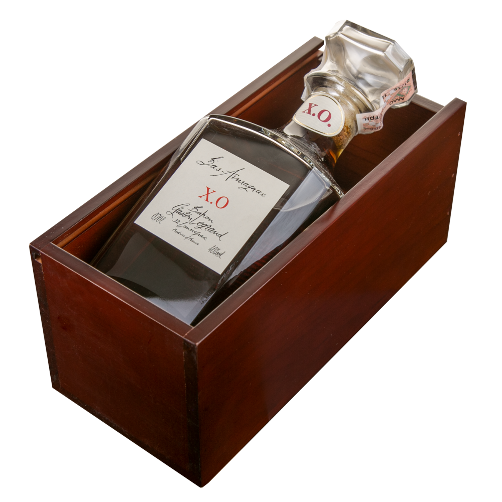 Арманьяк Bas Armagnac Baron Gaston Legrand XO Carafe Wood Gift, 0