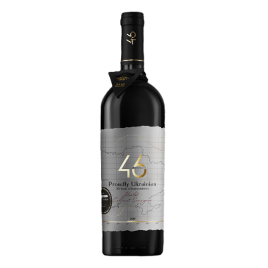 46 Параллель Гранд Адмирал Мерло-Каберне Совиньон "30 лет Независимости", красное сухое, Украина, 1 бутылка
