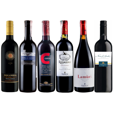 Дегустаційний сет з 6 червоних вин "Nero d'Avola, Сицилія" _125