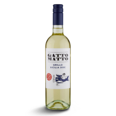Гатто Матто Грилло, белое сухое, Италия, 1 бутылка