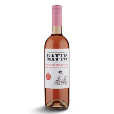 Гатто Матто Пино Гриджио Розато, розовое сухое, Италия, 1 бутылка
