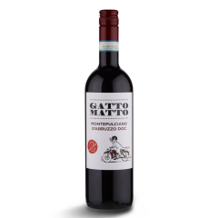 Гатто Матто Монтепульчано д`Абруццо, красное сухое, Италия, 1 бутылка
