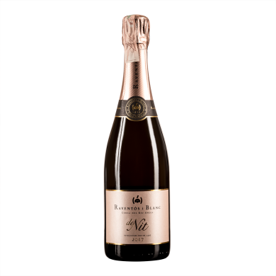 Вино Равентос Де Нит Брют Розе Гран Резерва 2017, розовое брют, Испания, 1 бутылка